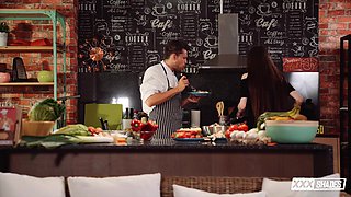 Max Cortes Leads Steamy Threesome in Kitchen Heat