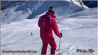 Maddy Keys And Her Friend Offer Sex To A Real Snow Ski Teacher During A Provate Lesson
