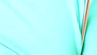 Beautiful Latina Teen with Amazing Boobs Playing a Screwdriver in Her Big Pussy