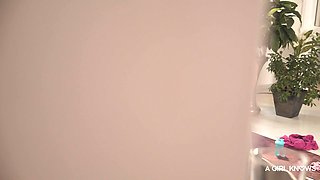 Glamorous blonde redhead milf explores passionate naked yoga with lesbian desire
