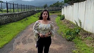 Latest outdoor exposed and tease video