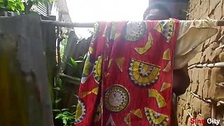 Nigerian Step Mom Caught Me Spying in Bathroom - Outdoor Doggystyle Fun