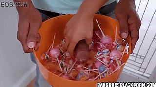 Black Teen in Nurse Outfit Collects More Than Candy on Halloween