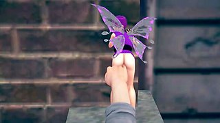 Hot tiny fairy gets fingered hard - petite pussy play