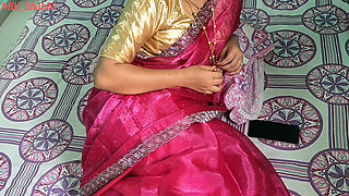 Sexy Figure Sex in Red Sharee