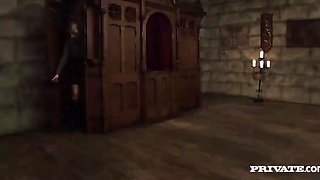 Masked Dude Replaced The Priest And Fucked Horny Slut In The Confession Booth