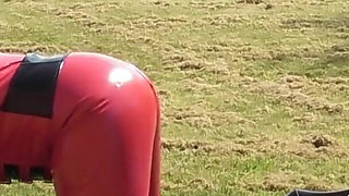 Fucking outdoor in PVC