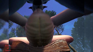 Gol 3D Blonde Elf Slave Banged by Many Goblins in the Forest