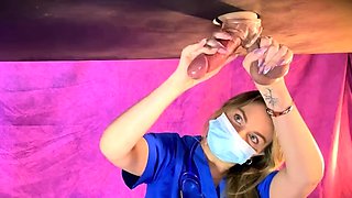 Kittybegood - Hot Blonde Nurse Drains Big Cock And Balls In