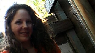 Close up teen foot worship