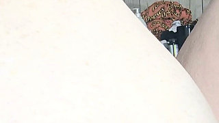 Big Fat Chick Legs Spread Wide Big Black Cock Cums for a Ride