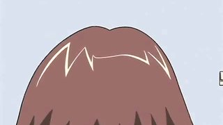 Hot hentai brunette gets handcuffed