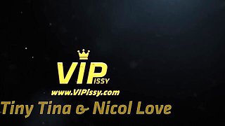 Rocking Tiny Tina and Nicol Love - peeing lesbians dirt - VIPissy