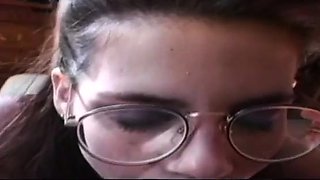 Czech amateur blowjob and fucking POV in public