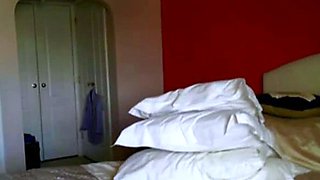 Big-Titted Webcam Girl Plays with Herself
