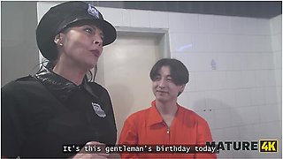 Czech Kinky Group Prison Sex: Mature Redhead Whore Laura Red Gone Wild