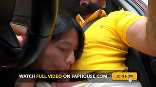 He Fucks His Horny Stepdaughter in the Parking Lot!