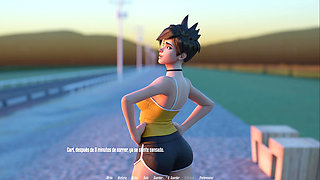 Overwatch XXX - Fucking Tracer's Pussy from Overwatch - Tracer Route