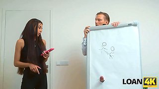 Loan4k. Tight Pussy was just leaking in this office