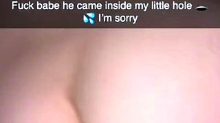Creampied by a random guy on Snapchat (Sending to Boyfriend)