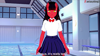 Meru the succubus Bikini POV sex