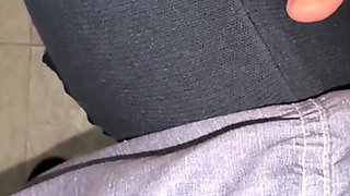 He Puts His Penis on Her Shoulder and She Grabs It.