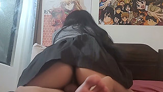 I made love without a condom to this schoolgirl and filled her with cum