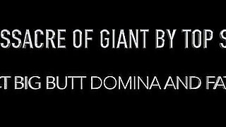 Face Sitting Boy the Domination of Giantess by Top Giant Babe