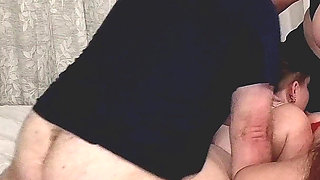 Giving My Husband a 4 Girl Reverse Gangbang with My Friends - Ffffm Group Sex