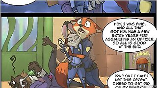 Juddy Hopps Fucks Nick In Detention - Power Bottom And Car Toon
