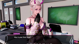 Murmur 7 - Goddess Shinigami Licking Adam's Dick Then Giving Blowjob to Him