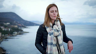 Coastal Smoke Moment Quiet Breeze Scenic View