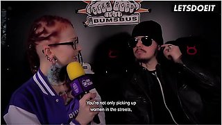 Tattooed Redhead With Dreadlocks Picked Up In A Van... What Happens Next