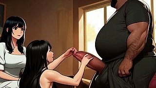 Korean Milf Sucks BBC