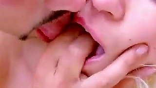 Blonde teen Venus Lova having her first outdoor fuck