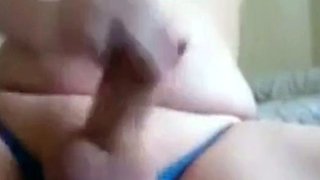 Chubby Gay Amateur Masturbating on Camera