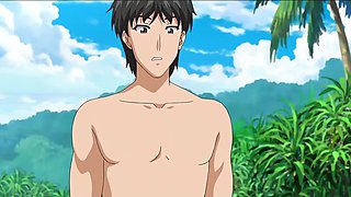 Hentai 'Oni- Hichi', Ep.1: Sexy Buxom Blonde Airi Enjoys Sneaky Sex On the Beach With Her Stepdad