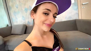 Johntronx - Incredible Slim Fancentro Showgirl Fucks Me and Eats My Cum