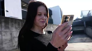 GERMAN SCOUT - Small Redhead Teen Peach Delina Pick Up