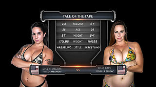 Bella Rossi Vs Miss Demeanor Female Wrestling