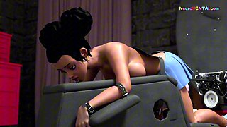 Strapped down college babes fucked by machines until they squirt on dungeon floor