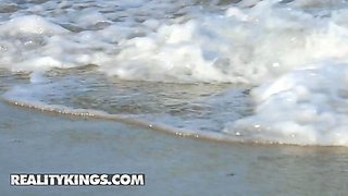 Reality kings - alicia williams & dani blu wondrous off at the beach then go back home for some decent lesbo fun