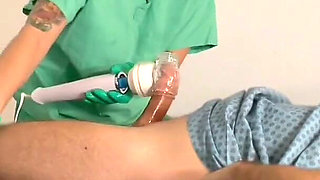 Goddess Fina Nurses Her Patient by Hand in Post-surgery Evaluation