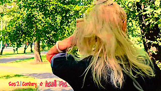 Outdoor Pickup French Blonde MILF Axell Fox