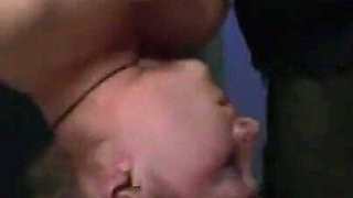 Dominating wax and dildo play