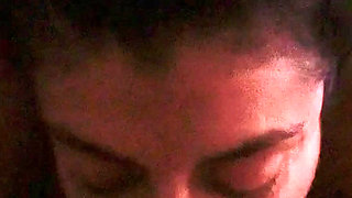 Homemade Amateur Latina slurping dick and licking ass