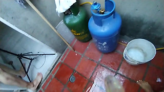 18 year old brunette big saggy tits from New York United States fucking her stepbrother's big dick part 78