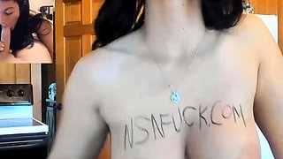 Hot couple intimate foreplay on bed