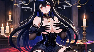 Gothic Vampire Waifu Solo Dungeon Self Pleasure Milk Squirt Wet Overflow Intense Orgasm Fantasy
