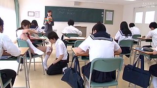 Japanese Slut In Uniform Licking Butt